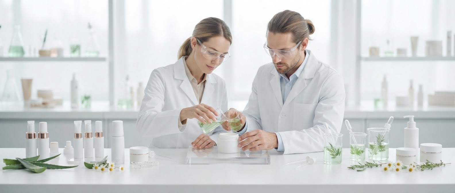 Laboratoire cosmétique en Italie