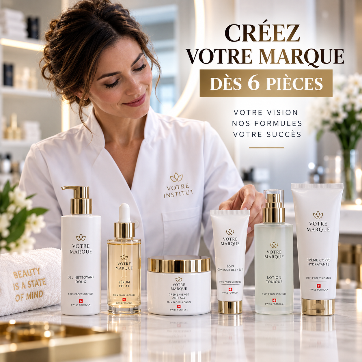 Créez votre marque de cosmétiques dès 6 pièces